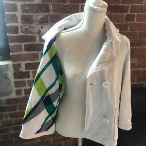 Fun White Cotton Jacket / Coat